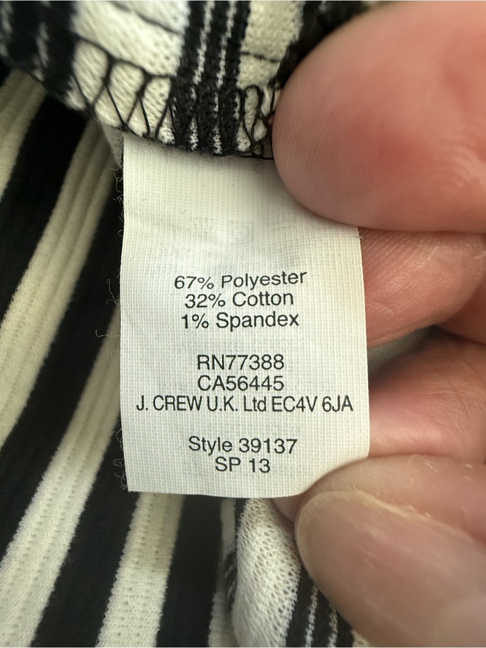 Madewell Womens Black & White Striped Fit & Flare Dress Short Sleeve Scoop Neck - Picture 4 of 8